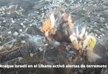 Foto: Ataque israelí en el Líbano activó alertas de terremoto /Cortesía