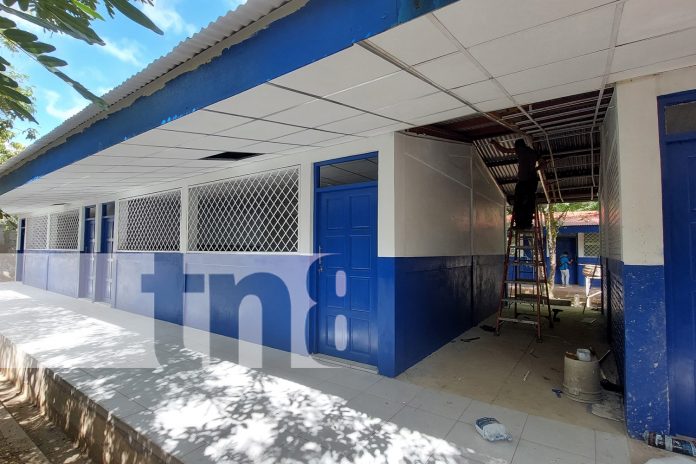 Foto: Avanza a paso firme la remodelación de un centro educativo en Somoto /TN8