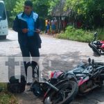 Foto: Impacto entre dos motociclistas deja a uno sin vida y al otro grave en Chinandega/TN8