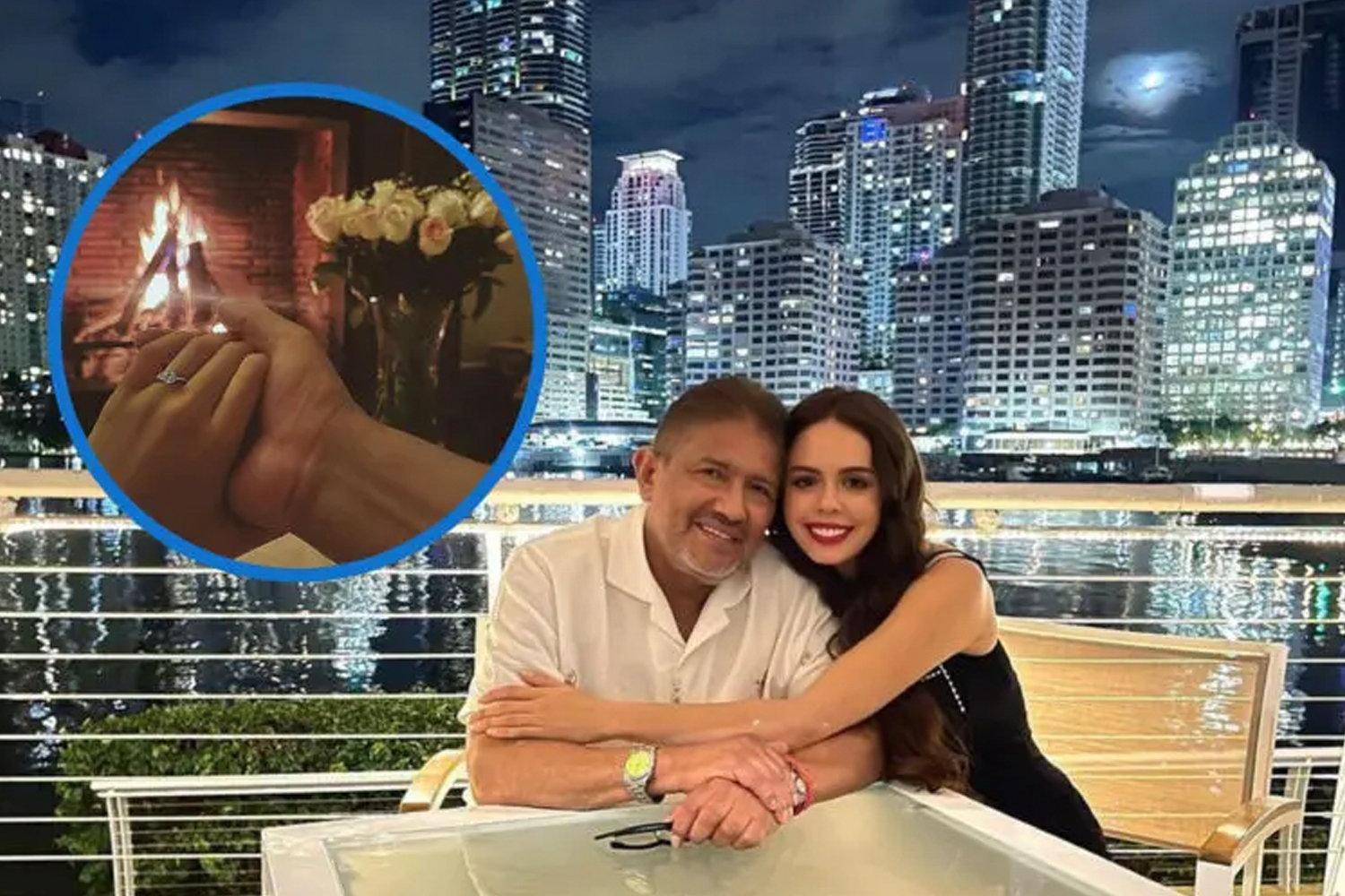 Juan Osorio y su novia Eva Daniela se comprometen