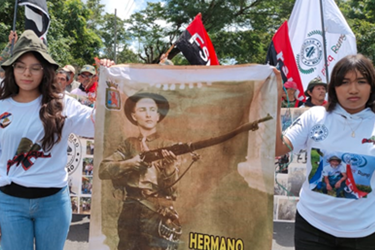 Foto: Conmemoración a 37 Años de heroísmo del BLI Miguel Ángel Ortez, en El Coral/Cortesía