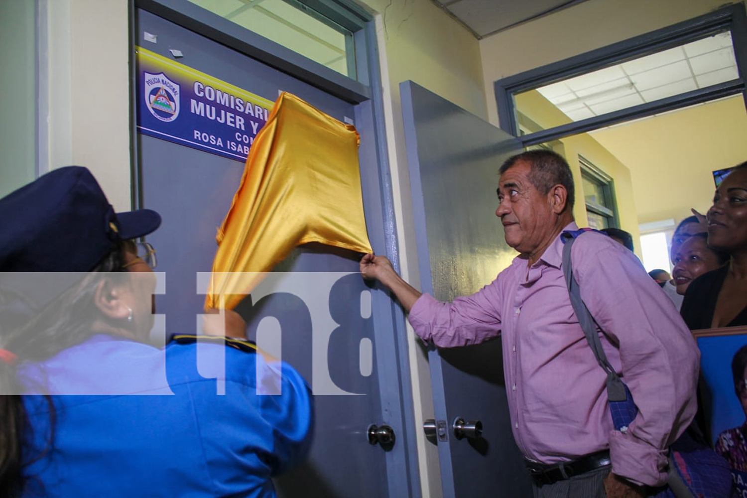 Foto: Población de Nindirí agradecida con el apoyo a la seguridad del pueblo /TN8