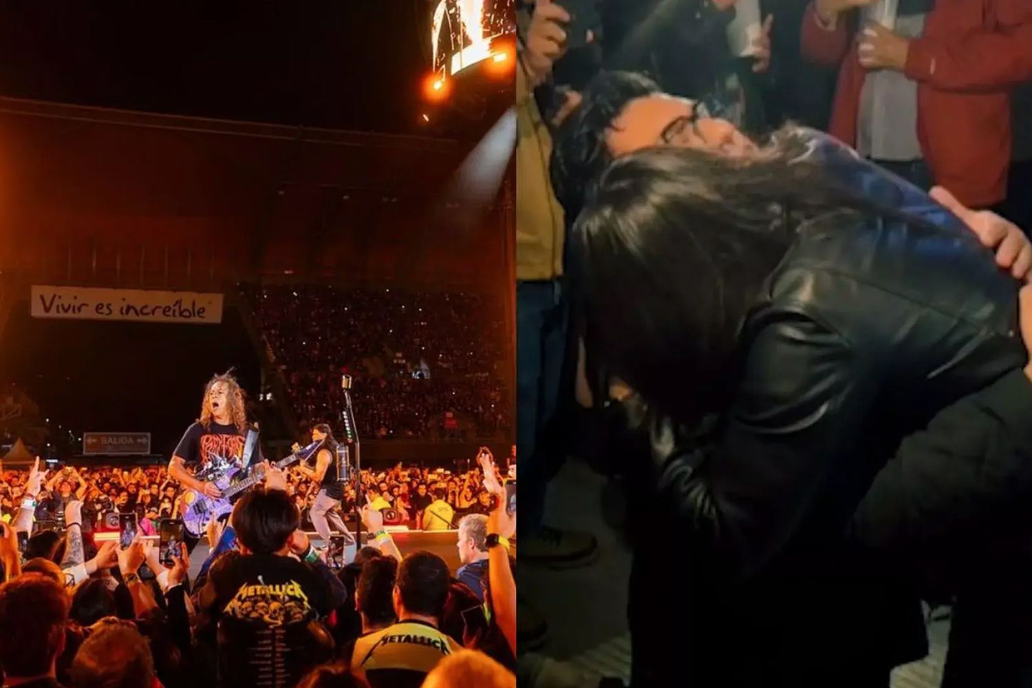 Foto: Propuesta de matrimonio que retumbó en concierto de Metallica /Cortesía