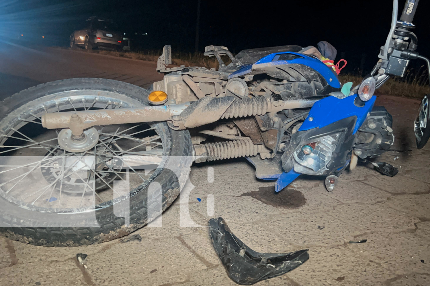 Foto: Motociclista con severos golpes al impactar contra un equino en La Libertad, Chontales/TN8