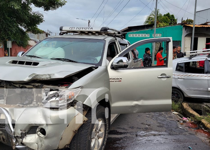 Foto: Fuerte accidente de tránsito en Managua / TN8