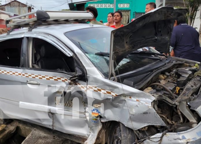 Foto: Fuerte accidente de tránsito en Managua / TN8