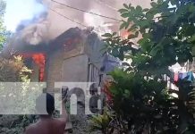 Foto: Gran incendio en una vivienda de Esquipulas, Matagalpa / TN8