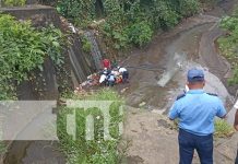 Foto: Anciano de Masaya sufre percance y cae en un cauce / TN8