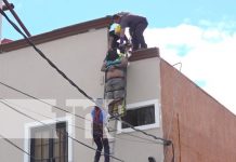 Foto: Hombre que pintaba el techo de un hotel en Managua casi pierde la vida / TN8