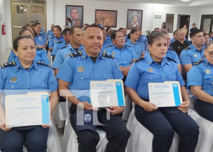 Foto: Capacitación a policías a través de INATEC / TN8