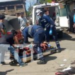 Foto: Mujer entre la vida y la muerte por accidente en Managua / TN8