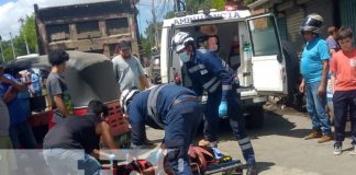 Foto: Mujer entre la vida y la muerte por accidente en Managua / TN8