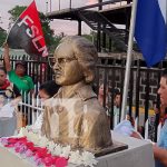 Foto: Develan busto del Comandante Pedro Aráuz Palacios en Diriomo / TN8