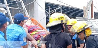 Foto: Accidente de un trabajador que cayó de un edificio en Managua / TN8