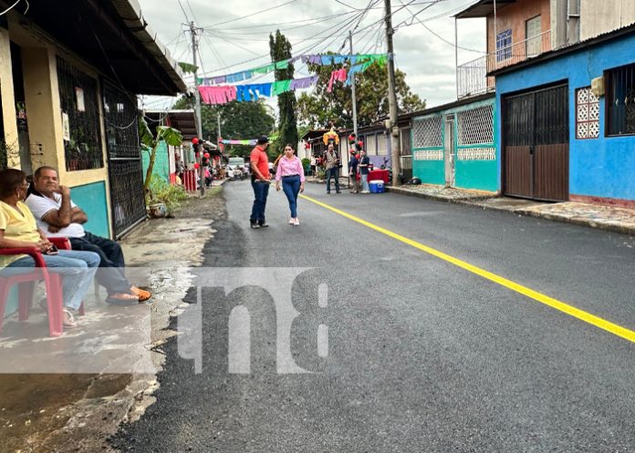 Foto: Nuevas calles en Villa Fraternidad, Managua / TN8