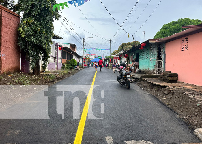 Foto: Nuevas calles en Villa Fraternidad, Managua / TN8