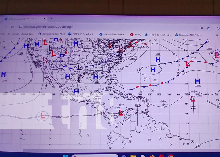 Foto: Ingreso de la onda tropical 30 en Nicaragua / TN8