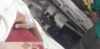 Foto: Niño lesionado al ser atropellado por un camión en Carazo / TN8