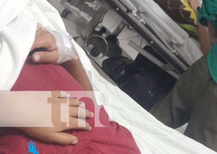 Foto: Niño lesionado al ser atropellado por un camión en Carazo / TN8