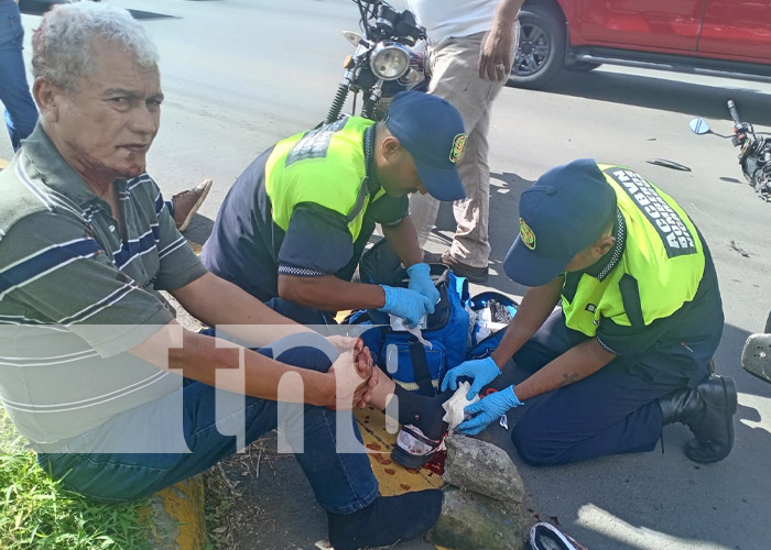 Foto: Accidente de tránsito en sector de Las Colinas, Managua / TN8