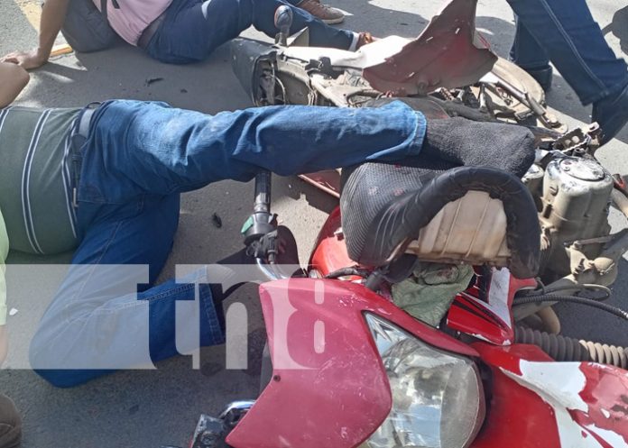 Foto: Accidente de tránsito en sector de Las Colinas, Managua / TN8