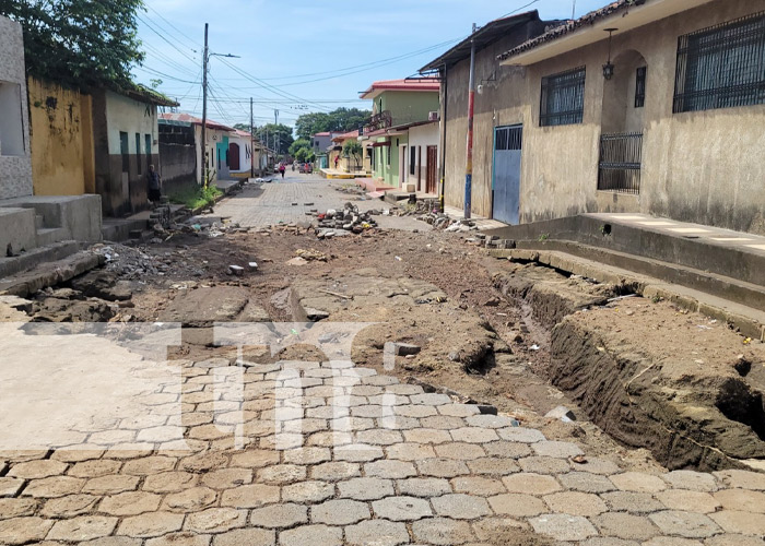 Foto: Reparación de calles y rampas en Nandaime / TN8