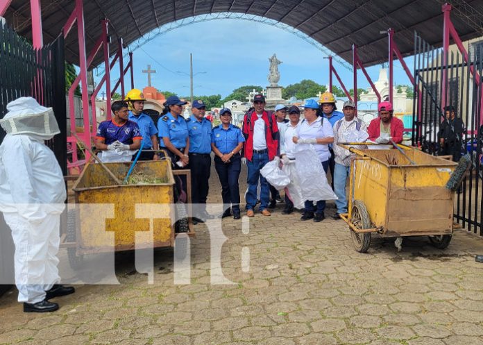 Foto: Limpieza de cementerios en Nandaime / TN8