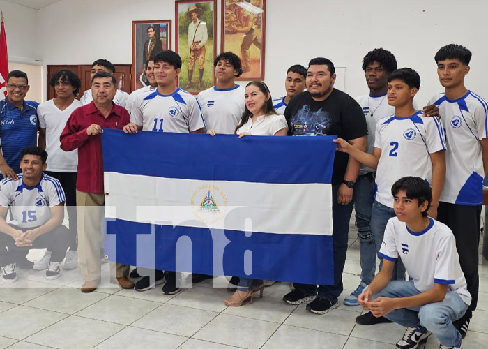 Foto: Abanderamiento de la selección nacional de balonmano en Nicaragua / TN8