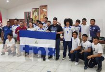 Foto: Abanderamiento de la selección nacional de balonmano en Nicaragua / TN8