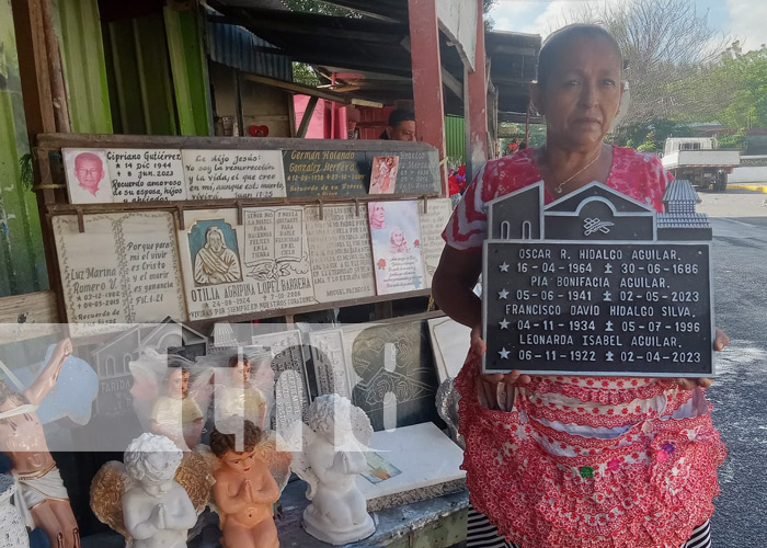 Foto: Placas conmemorativas en los cementerios de Nicaragua / TN8