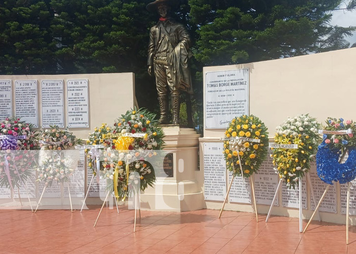 Foto: Homenaje a oficiales de la Policía Nacional en Nicaragua / TN8