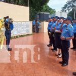 Foto: Homenaje a oficiales de la Policía Nacional en Nicaragua / TN8