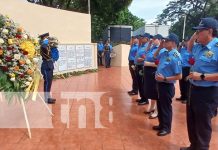 Foto: Homenaje a oficiales de la Policía Nacional en Nicaragua / TN8