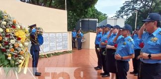 Foto: Homenaje a oficiales de la Policía Nacional en Nicaragua / TN8