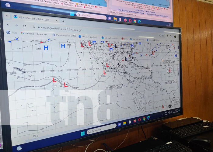 Foto: Pronóstico de lluvias para esta semana en Nicaragua / TN8