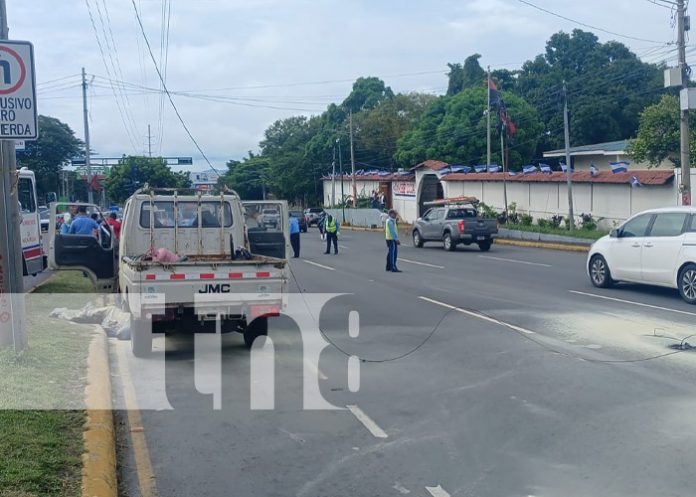 Foto: Insólita muerte de un hombre en la Carretera a Masaya / TN8