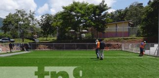 Foto: Cancha sintética en Totogalpa, Madriz / TN8