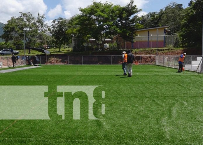 Foto: Cancha sintética en Totogalpa, Madriz / TN8