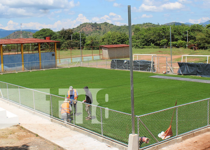 Foto: Cancha sintética en Totogalpa, Madriz / TN8