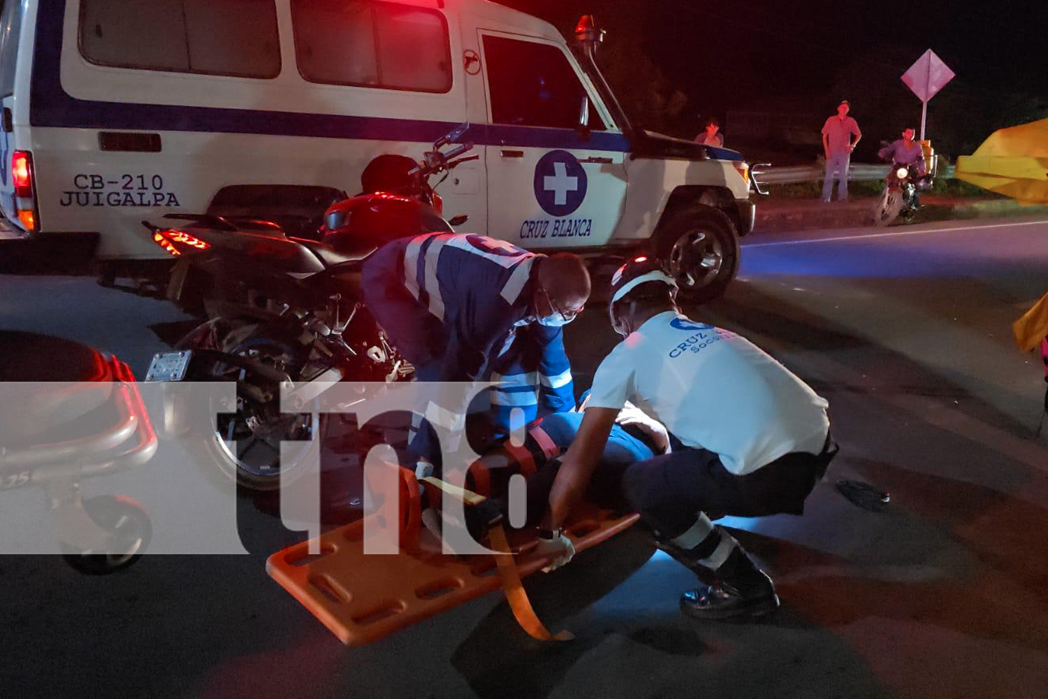 Foto: Accidente de tránsito deja a motociclista con severas lesiones en Juigalpa, Chontales/TN8