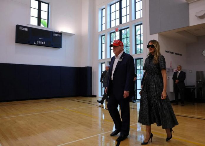 Foto: Donald Trump vota /cortesía