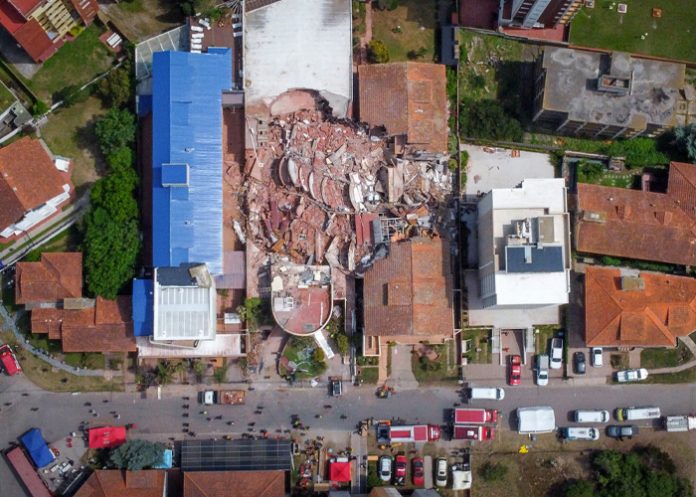 Foto: hotel derrumbado en Argentina /cortesía