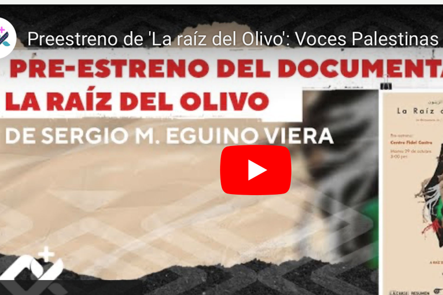 Foto: Nicaragua y su eterna solidaridad con Palestina: pre-estreno de 'La raíz del olivo' / Cortesía