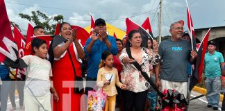 Foto: amilias de La Libertad, Chontales, celebran tres nuevas calles adoquinadas gracias al programa Bismarck Martínez/TN8