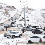 Foto: Arabia Saudita registra la primera nevada/Cortesía