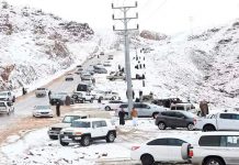 Foto: Arabia Saudita registra la primera nevada/Cortesía