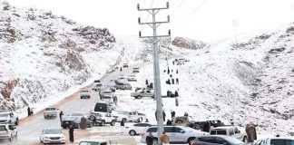 Foto: Arabia Saudita registra la primera nevada/Cortesía