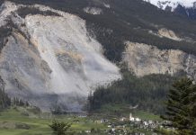 Foto: Evacuación en Suiza por riesgo de deslizamiento de tierra