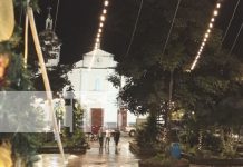 Foto: Estelí se llena de color con encendido de luces navideñas en el parque central 16 de julio/TN8