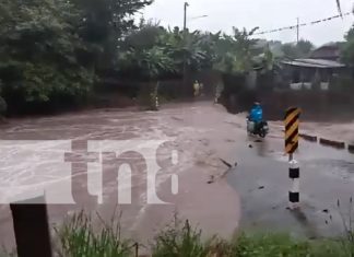 Foto: Hombre arrastrado por la crecida de un río en Chontales/TN8